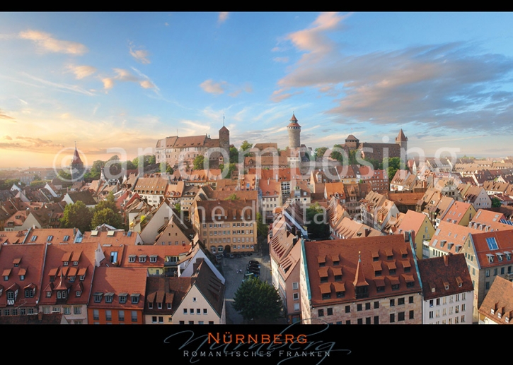 75-000 Nürnberg - Stadtansicht malerisch (Poster)