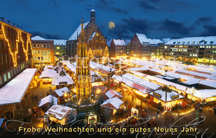 70-270x Nürnberg romantischer Christkindlesmarkt (Klapp-Karte)