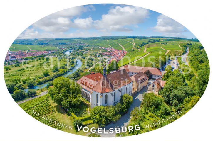 74-015 Aufkleber Mainfranken "Vogelsburg"