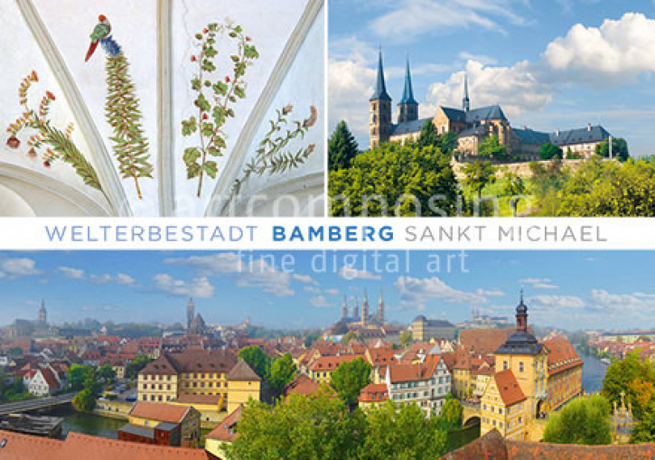 75-014 Bamberg - Stadtansicht u. St. Michael Multi 3 (Magnet)