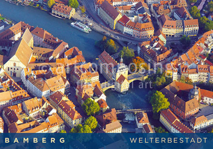 75-015 Bamberg - Altstadt Luftaufnahme (Magnet)