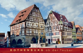 75-103 Rothenburg ob der Tauber - Fachwerkhäuser (Magnet)