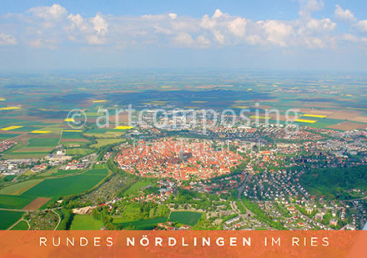 75-107 Nördlingen - runde Stadt (Magnet)