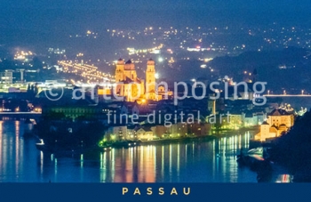 75-120 Passau - bei Nacht (Magnet)