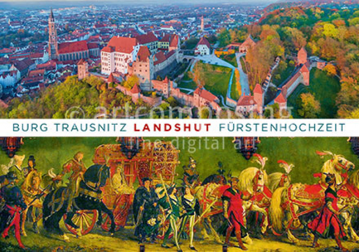 75-129 Landshut - Burg Trausnitz / Fürstenhochzeit (Magnet)