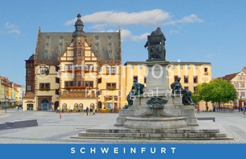 75-149 Schweinfurt - Rathaus und Marktplatz (Magnet)