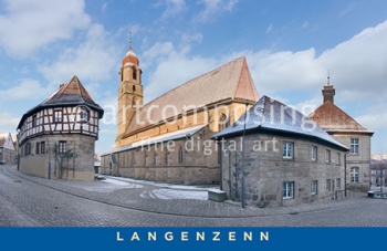 75-159 Langenzenn - Kirche, Heimatmuseum (Magnet)