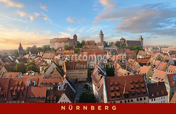 75-163 Nürnberg - Stadtansicht malerisch (Magnet)