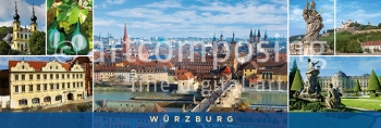 75-205 Würzburg - Stadtansicht und Highlights (Magnet)
