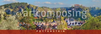 75-219 Pottenstein - Stadtansicht (Magnet)