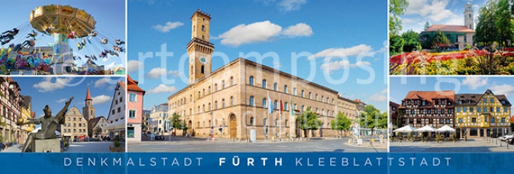 75-339 Fürth - Highlights Multi 5 mit Rathaus (Magnet)