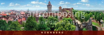 75-350 Nürnberg - Kaiserburg u. Stadtpanorama (Magnet)