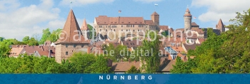 75-351 Nürnberg - Kaiserburg und Dachlandschaft (Magnet)