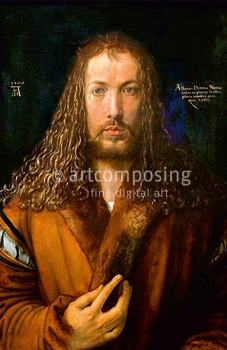 75-405 Dürer - Selbstbildnis im Pelzrock (Magnet)