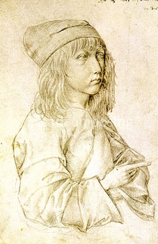 75-406 Dürer - Selbstbildnis mit 13 Jahren (Magnet)