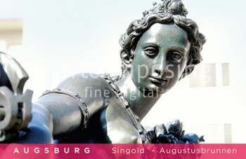 75-429 Augsburg - Augustusbrunnen: Singold (Magnet)