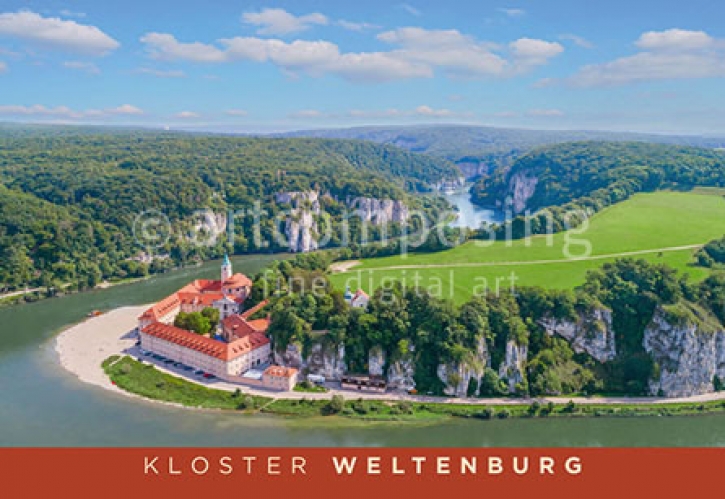 75-451 Kloster Weltenburg - Donau und Felsen (Magnet)
