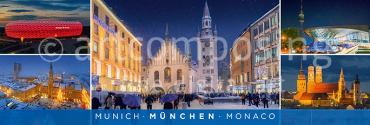 75-757 München - Mehrmotiv Winter (Magnet)