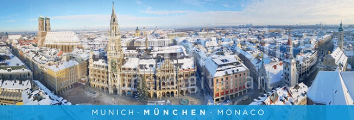 75-758 München - Marienplatz/Stadtpanorama Winter (Magnet)