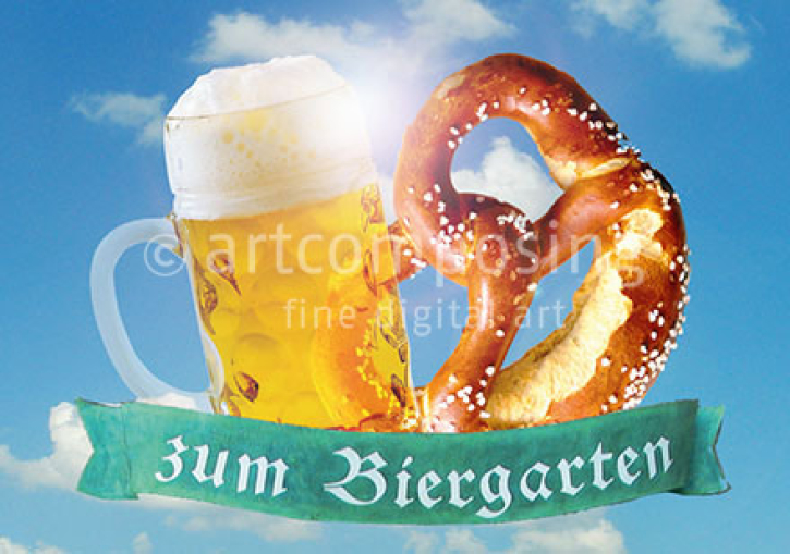 75-836 Bayern - Biergarten (Magnet)