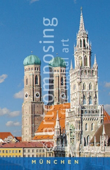 75-855 München - Rathaus & Frauenkirche (Magnet)