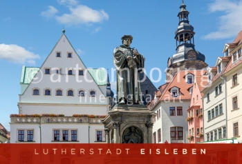 76-007 Eisleben - Marktplatz und Lutherdenkmal (Magnet)
