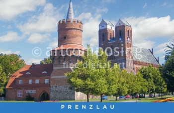 76-010 Prenzlau - St. Marienkirche und Mitteltorturm (Magnet)