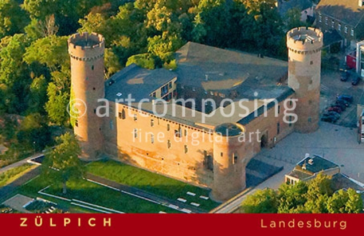 76-022 Zülpich - Landesburg Luftaufnahme (Magnet)