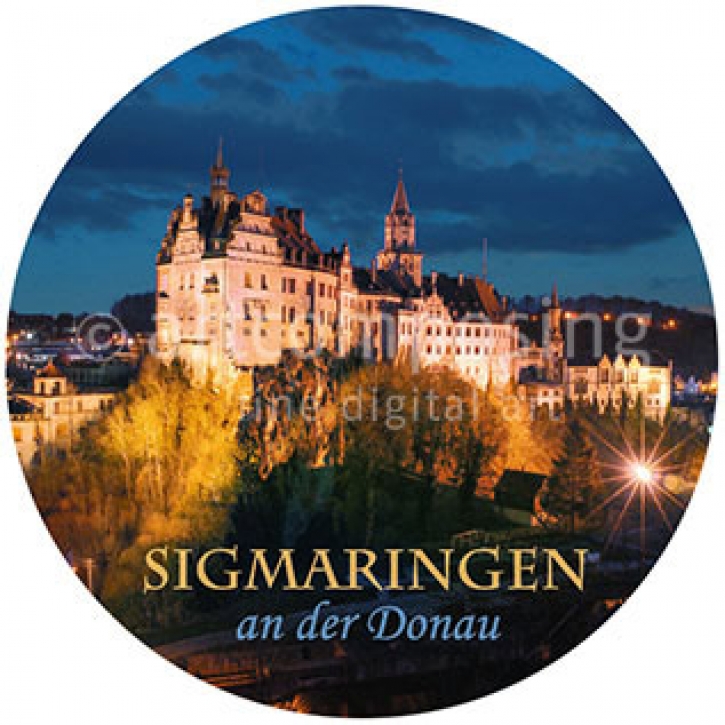 76-515 Sigmaringen - Schloß bei Nacht (Magnet)