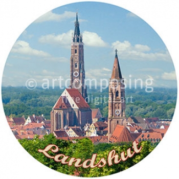 76-528 Landshut - Blick vom Carossaweg (Magnet)