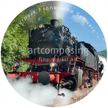 76-533 Fränkische Schweiz - Dampfzug (Magnet)