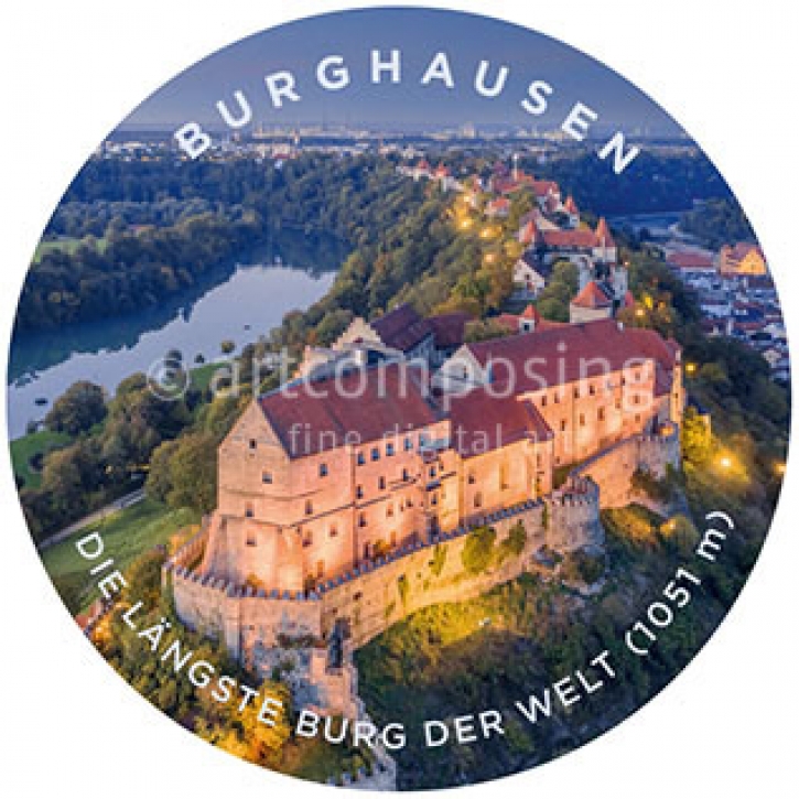 76-549 Burghausen - Längste Burganlage (Magnet)