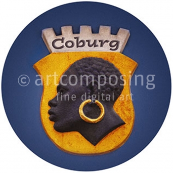 76-560 Coburg Stadtwappen (Magnet)