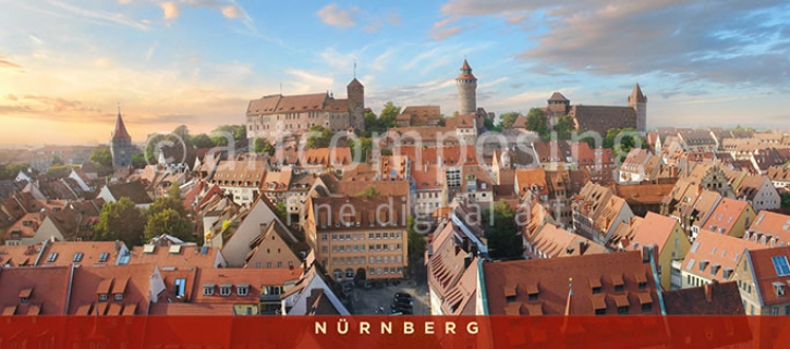 76-600 Nürnberg - Stadtansicht malerisch (Magnet)