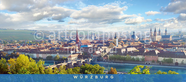 76-623 Würzburg - Stadtansicht (Magnet)