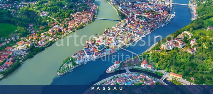 76-677 Passau - Drei Flüsse Stadt (Magnet)