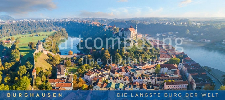 76-695 Burghausen - Panorama gesamt (Magnet)