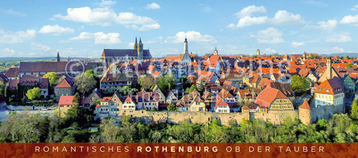 76-707 Rothenburg ob der Tauber - Stadtpano Luftaufnahme (Magnet)