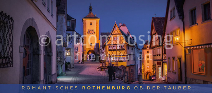 76-708 Rothenburg ob der Tauber - Plönlein zur blauen Stunde (Magnet)