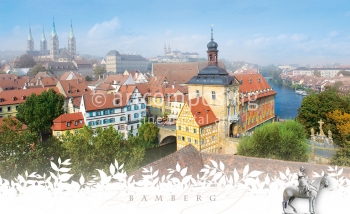 77-001 Bamberg Stadtpanorama (Brettchen)