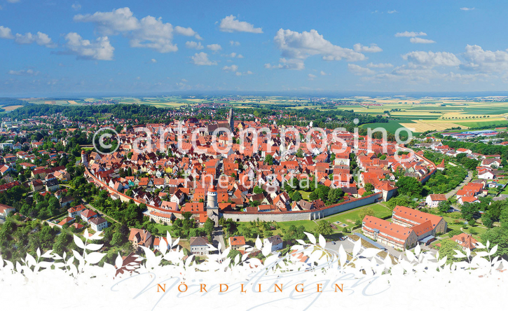 77-081 Nördlingen "runde Stadt" (Brettchen)