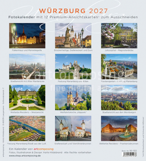 95-102 Würzburg (Ansichtskarten-Kalender)