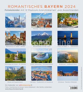 95-103 Romantisches Bayern (Ansichtskarten-Kalender)