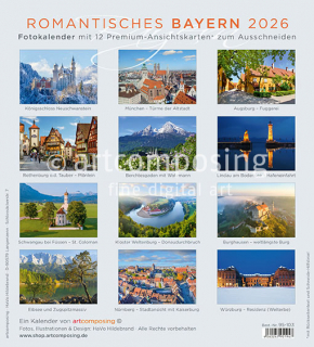 95-103 Romantisches Bayern (Ansichtskarten-Kalender)