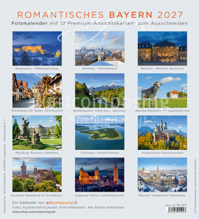 95-103 Romantisches Bayern (Ansichtskarten-Kalender)