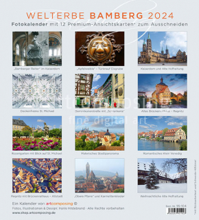 95-104 Welterbe Bamberg (Ansichtskarten-Kalender)