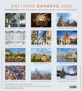 95-104 Welterbe Bamberg (Ansichtskarten-Kalender)