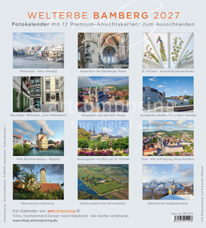 95-104 Welterbe Bamberg (Ansichtskarten-Kalender)