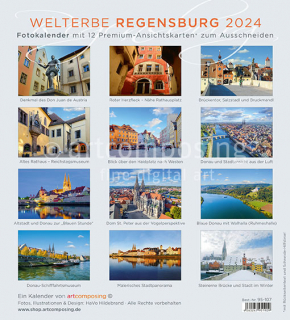 95-107 Welterbe Regensburg (Ansichtskarten-Kalender)