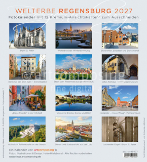 95-107 Welterbe Regensburg (Ansichtskarten-Kalender)